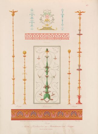 Ornamente aller klassischen Kunst-Epochen nach den Originalien in ihren eigenthümlichen Farben Pl.068 by Wilhelm Zahn