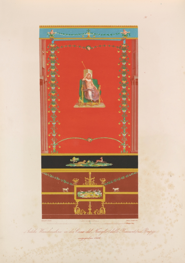 Ornamente aller klassischen Kunst-Epochen nach den Originalien in ihren eigenthümlichen Farben Pl.091 by Wilhelm Zahn