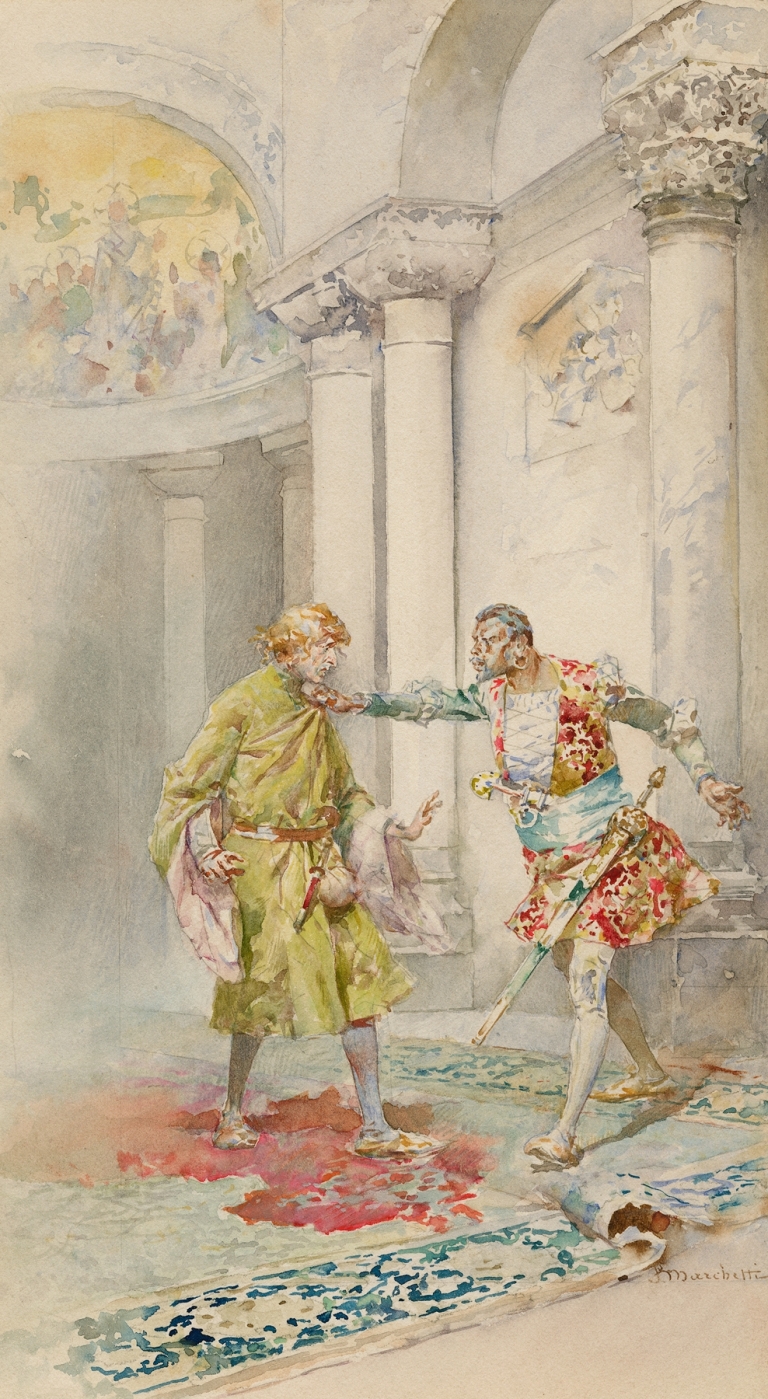 Othello, act 5, scene 2, ‘Look in upon me then and speak with me’ by Ludovico Marchetti