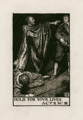 Othello; Hold for your lives Act II Scene III by Byam Shaw