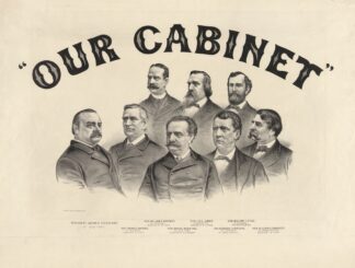 Our cabinet by Currier & Ives.