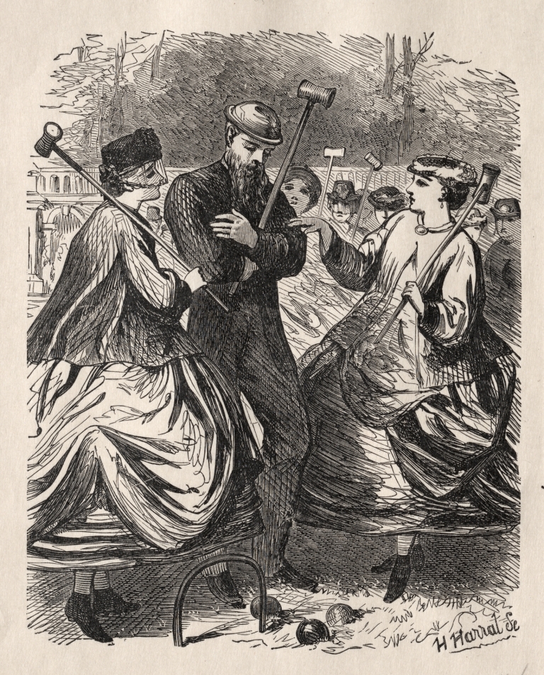 Our Croquet Party by George Du Maurier