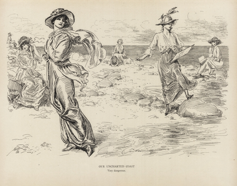Our Uncharted Coast – Very dangerous by Charles Dana Gibson