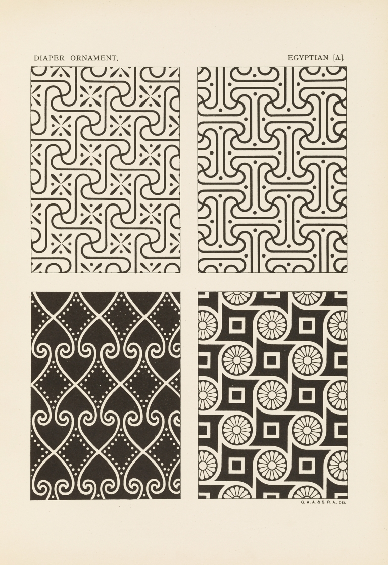 Outlines of ornament in the leading styles Pl.18 by George Ashdown Audsley