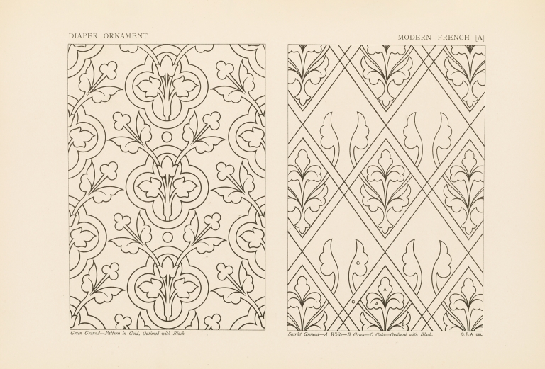 Outlines of ornament in the leading styles Pl.42 by George Ashdown Audsley