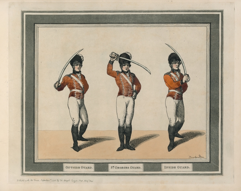 Outside Guard, St Georges Guard, Inside Guard by Thomas Rowlandson