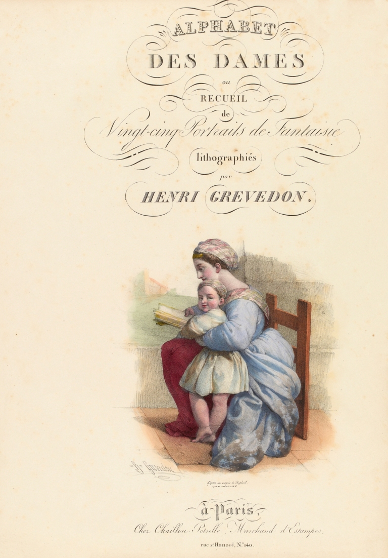 Page de titre et frontispice by Pierre Louis Henri Grévedon