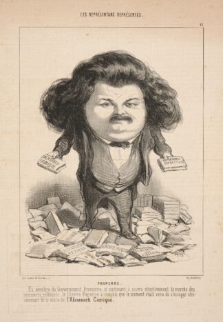 Pagnerre. Former member of the Provisional Government, and . . . From the Comic Almanach by Honoré Daumier