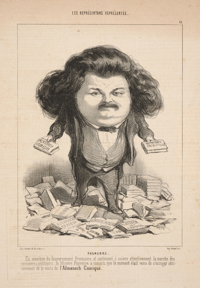 Pagnerre. Former member of the Provisional Government, and . . . From the Comic Almanach by Honoré Daumier
