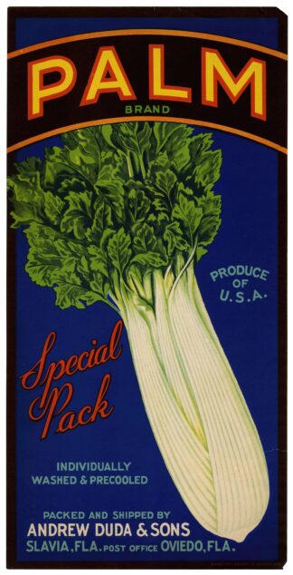 Palm Brand Celery Label by Anonymous