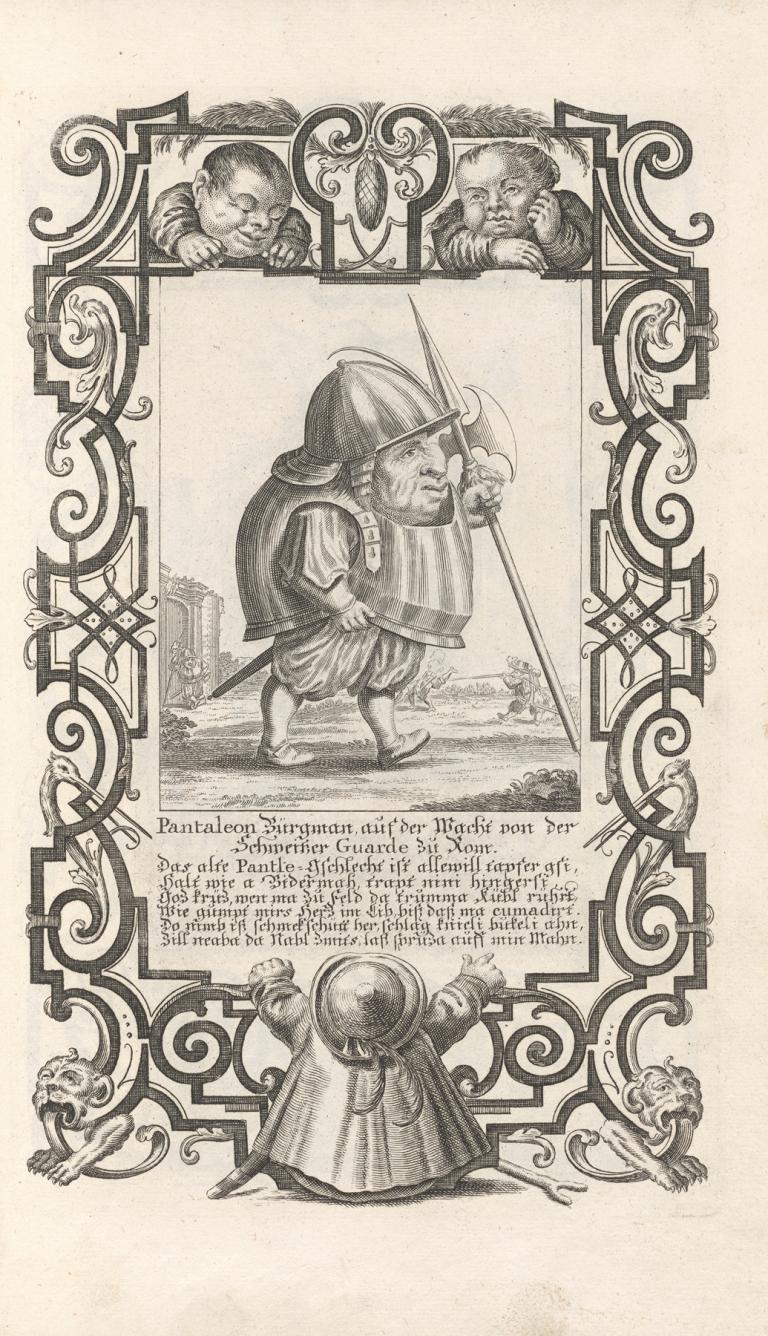 Pantaleon Bürgmann, auf der Wacht von der Schweitzer Guarde zu Rom, Pl. 15 by Elias Baeck