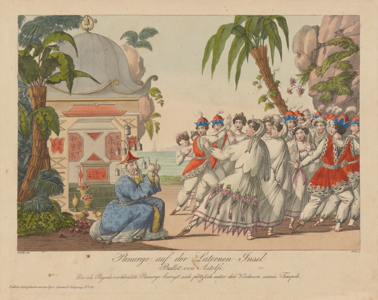 Panurge auf der Laternen Insel; Ballet von Astolfi by Johann Christian Schoeller
