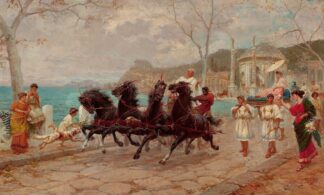 Parade Scene, Rome by Ettore Forti