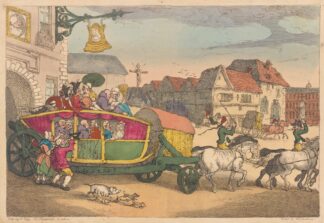 Paris Dilligence by Thomas Rowlandson