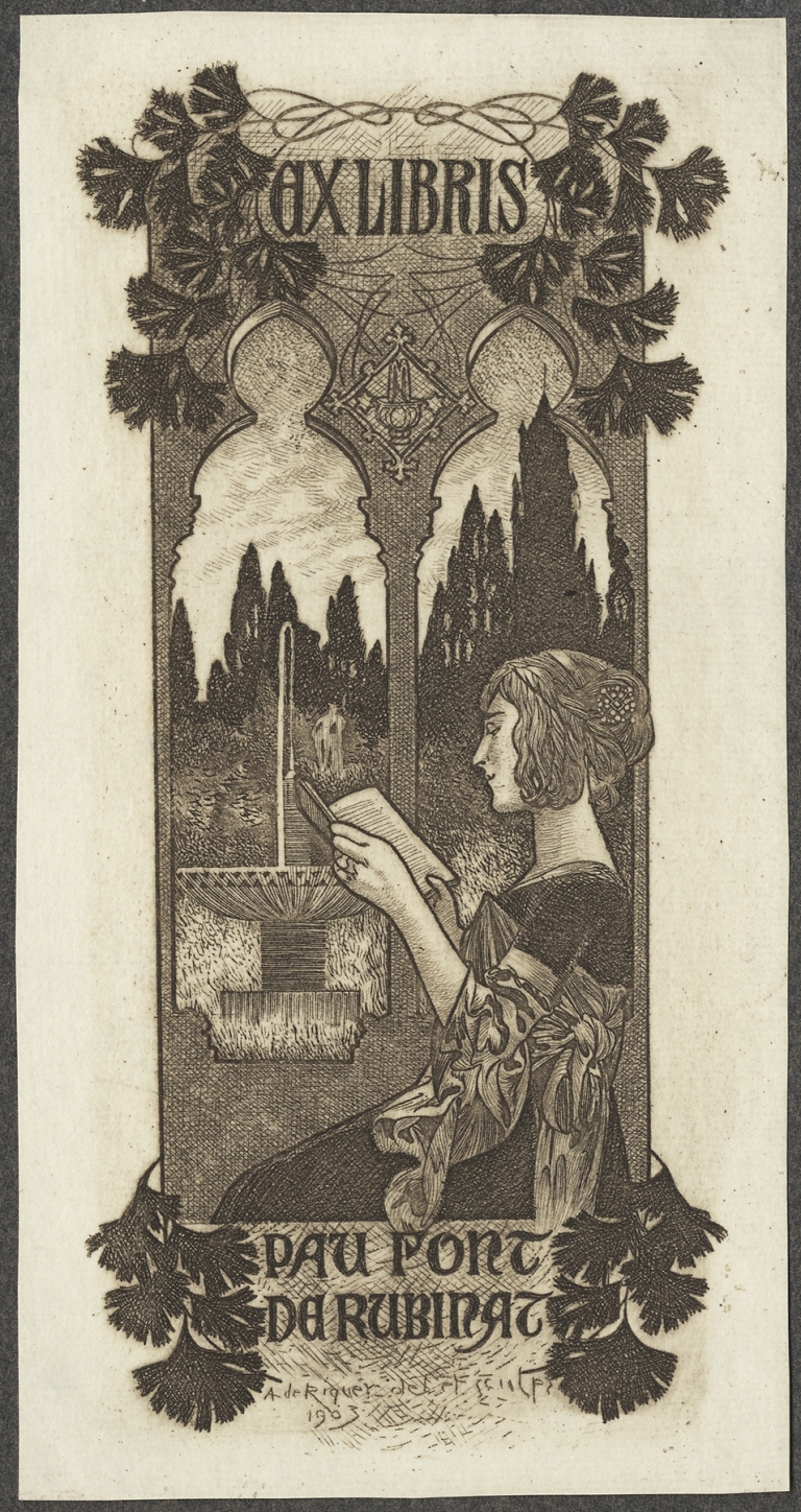 Pau Font de Rubinat by Alexandre de Riquer