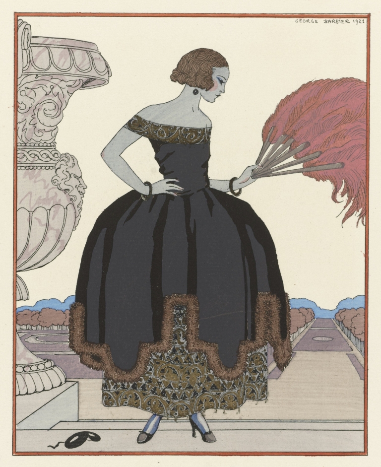 Pavane ; Robe du soir, de Worth by George Barbier