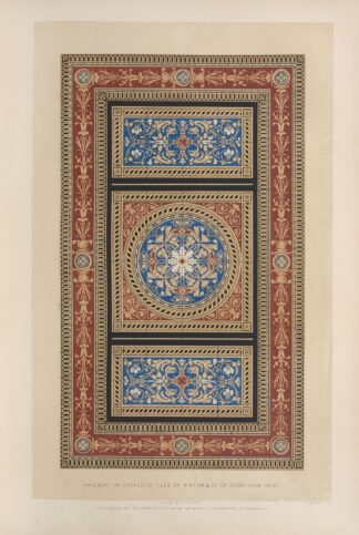 Pavement in encaustic tiles by Matthew Digby Wyatt