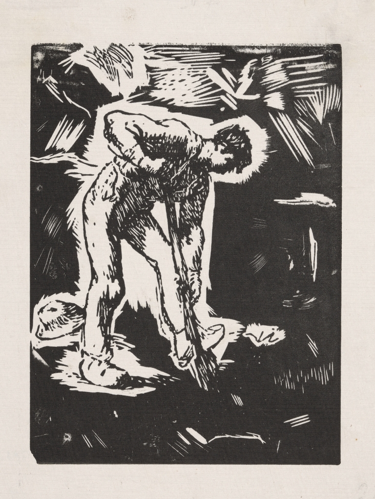 Peasant digging by Jean-François Millet