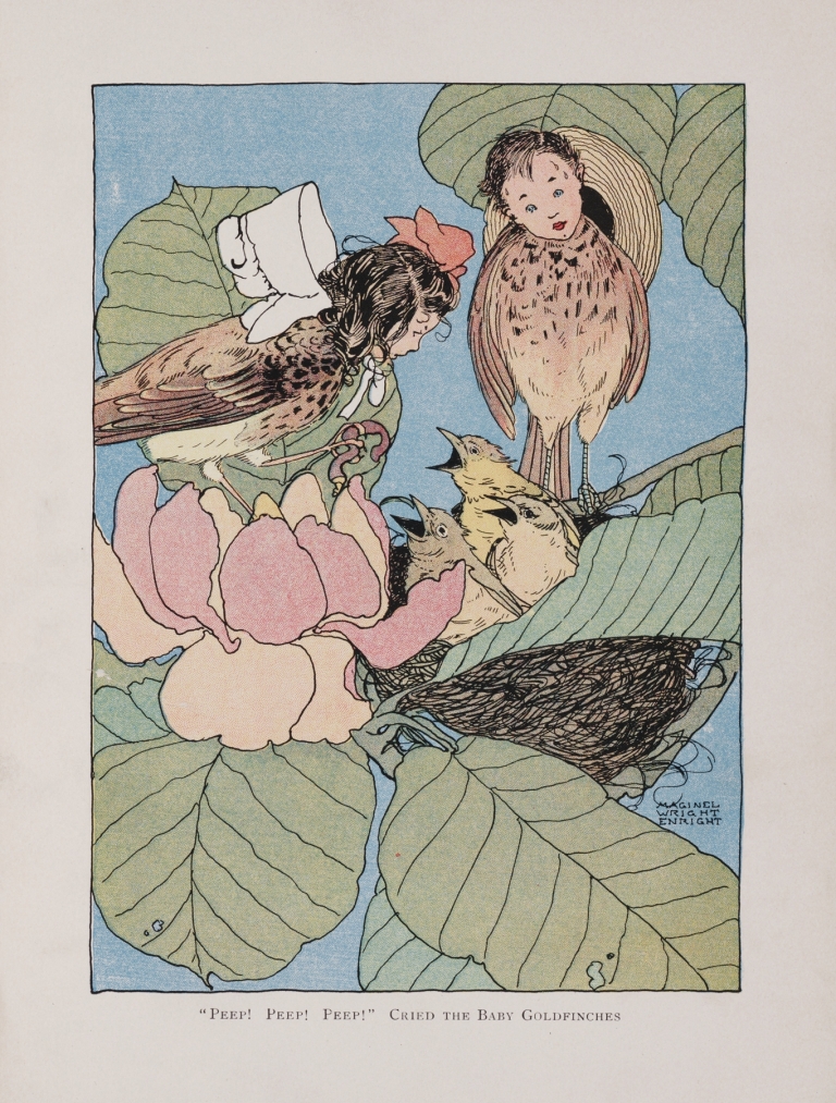 ‘Peep! Peep! Peep!’ cried the baby goldfinches by Maginel Wright Enright