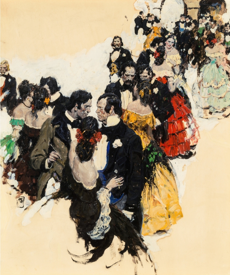 Periwinkle House by Dean Cornwell