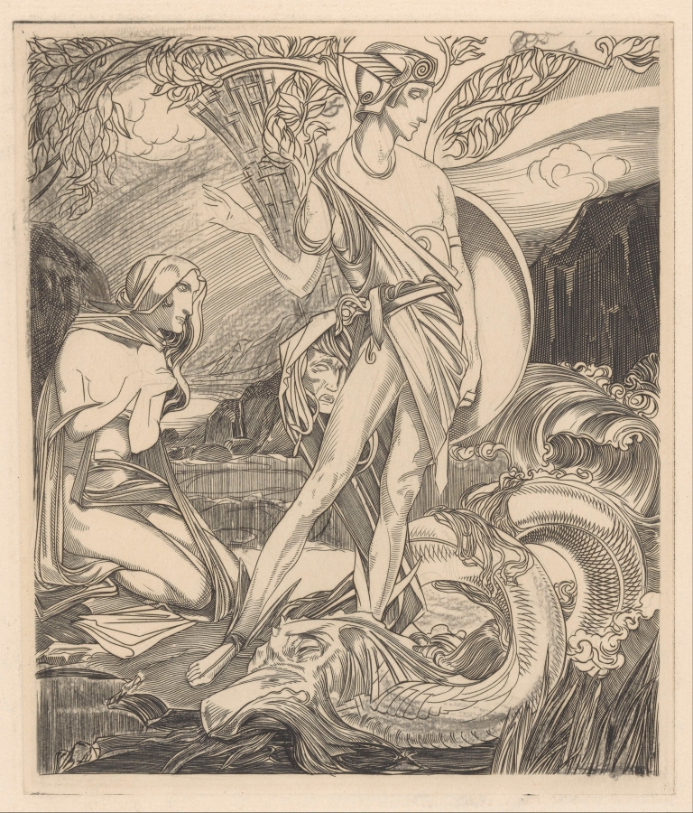 Perseus en Andromeda by Johannes Josephus Aarts