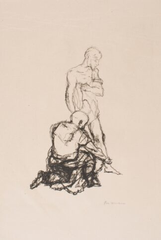 Petroff Undresses the Narrator by Max Beckmann