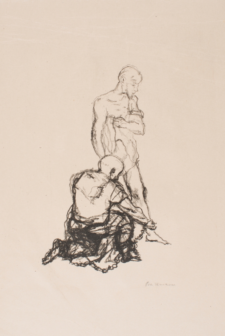 Petroff Undresses the Narrator by Max Beckmann