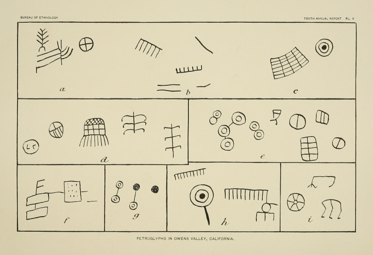 Petroglyphs in Owens Valley, California 5 by Garrick Mallery