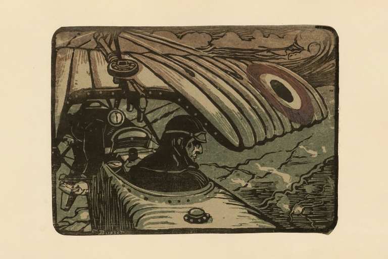 Pilote d’avion en vol by Maurice Busset