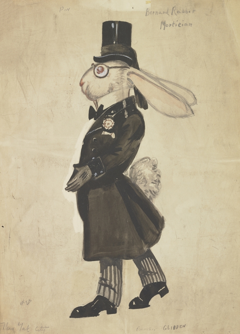 Pinocchio: Bernard Rabbit Mortician by John Glidden