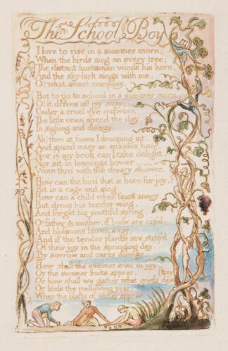 Pl. 11 – The School Boy by William Blake