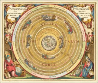 Planisphaerium Ptolemaicum, Sive Machina Orbium Mundi Ex Hypothesi Ptolemaica In Planno Disposita by Andreas Cellarius