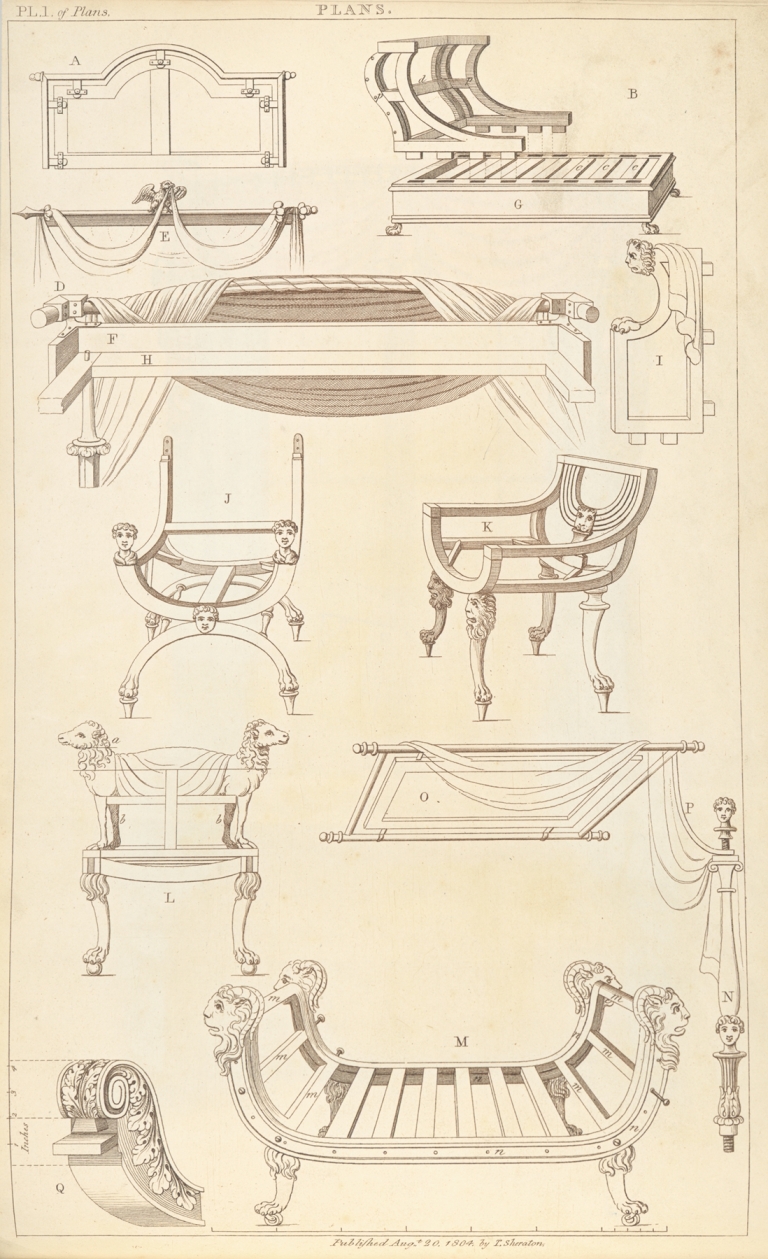Plans by Thomas Sheraton