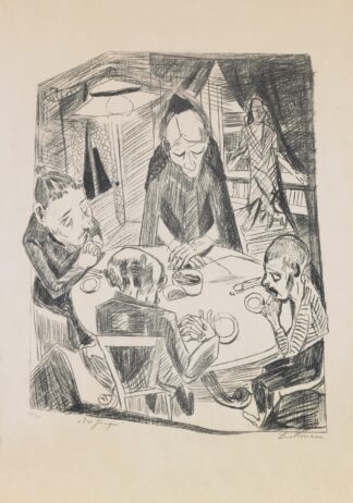plate 5; Hunger by Max Beckmann