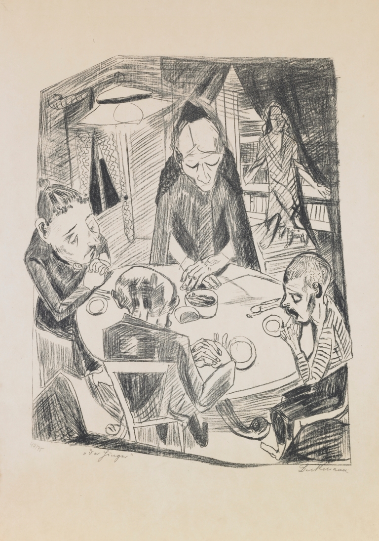 plate 5; Hunger by Max Beckmann
