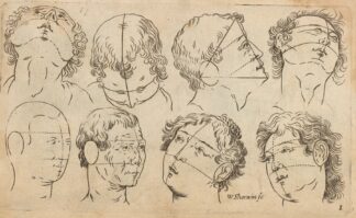 Plate I: Artist study of male and female head by William Salmon