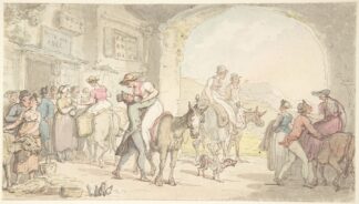 Pleasure of a Poste aux Anes, from Sentimental Travels by Thomas Rowlandson