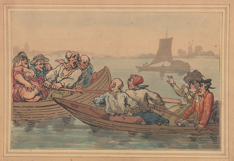 Pleasures of boating by Thomas Rowlandson