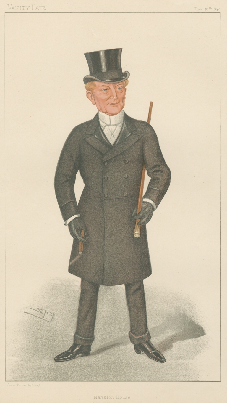Politicians – ‘Mansion House’. The Rt. Hon. George Faudel Phillips’. 10 June 1897 by Leslie Matthew Ward
