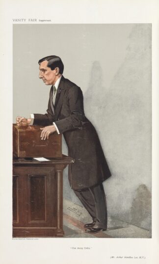Politicians – ‘Our Army Critic.’ Mr. Arthur Hamilton Lee. 23 January 1907 by Leslie Matthew Ward