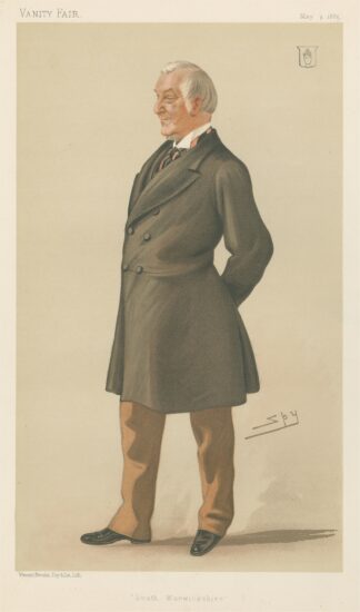Politicians – ‘South Warwickshire’. Sir John Earley Earley-Wilmont. May 9, 1885 by Leslie Matthew Ward