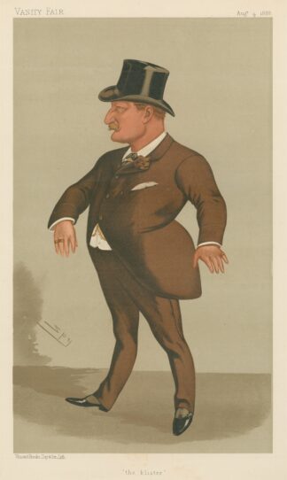 Politicians – ‘the blister’. Mr. Charles Kearns Deane Tanner. 4 August 1888 by Leslie Matthew Ward