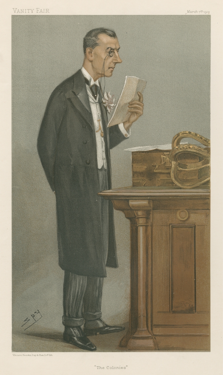 Politicians – ‘The Colonies’. Mr. Joseph Chamberlain. March 7, 1901 by Leslie Matthew Ward