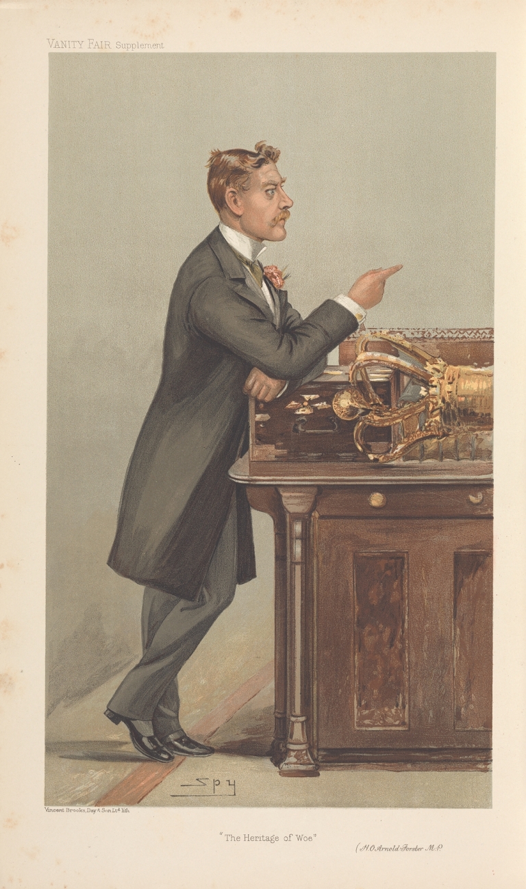 Politicians – ‘The Heritage of Wol’. The Rt. Hon. H.O. Armold-Forester. April 24 1905 by Leslie Matthew Ward