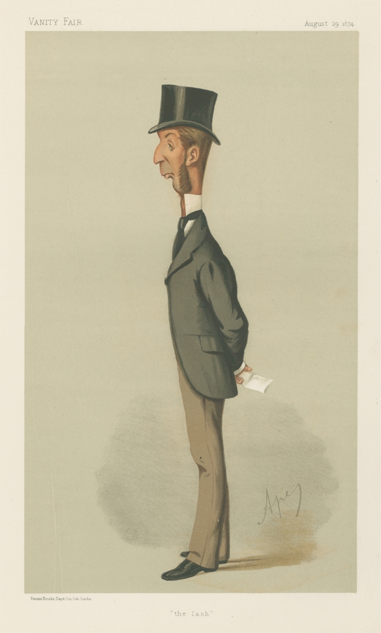 Politicians – ‘the lash’. Mr. Rowland Winn. 29 August 1874 by Carlo Pellegrini