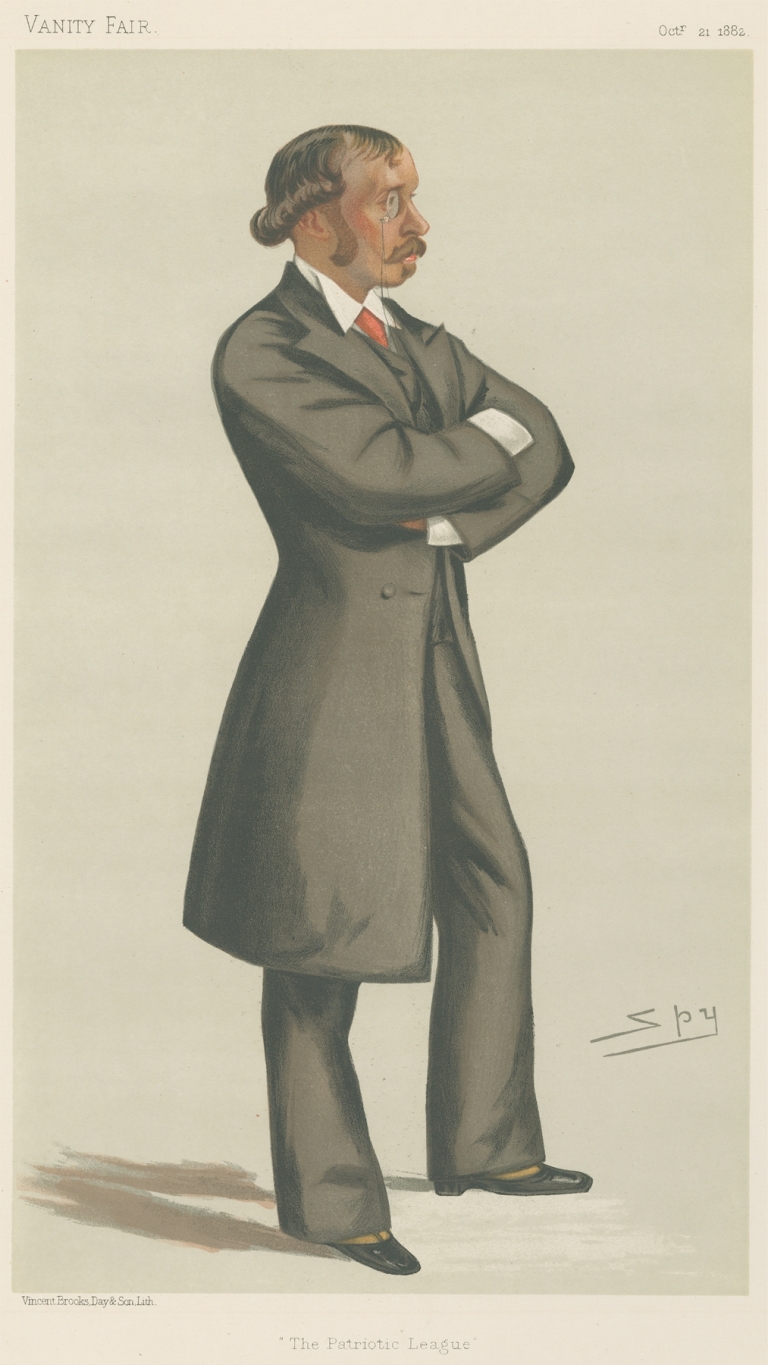 Politicians – ‘The Patrriotic League’. Mr. Ellis Ashmead-Bartlett. October 21, 1882 by Leslie Matthew Ward