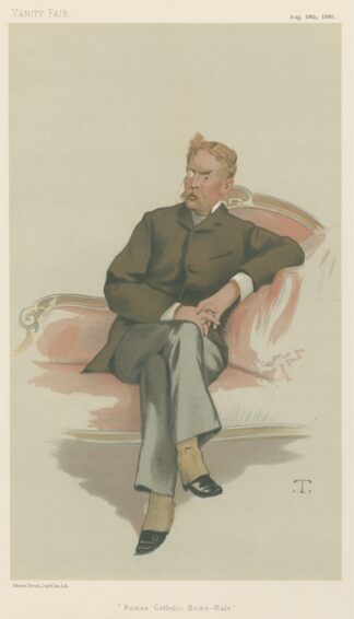 Politicians – Vanity Fair. ‘Roman Catholic Home Rule’. Mr. Frank Hugh O’Cahan O’Donnell. 28 August 1880 by Théobald Chartran