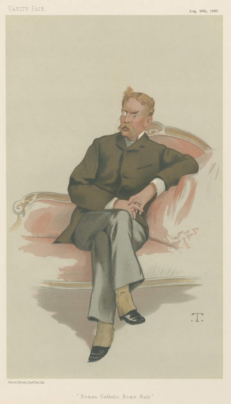 Politicians – Vanity Fair. ‘Roman Catholic Home Rule’. Mr. Frank Hugh O’Cahan O’Donnell. 28 August 1880 by Théobald Chartran