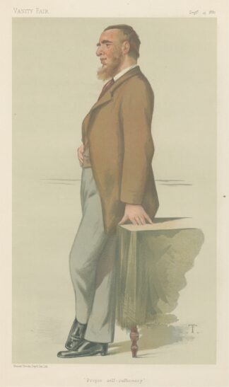 Polititians – Vanity Fair ‘Proper self-sufficiency’. Mr. Leonard Henry Courtney. September 25, 1880 by Théobald Chartran