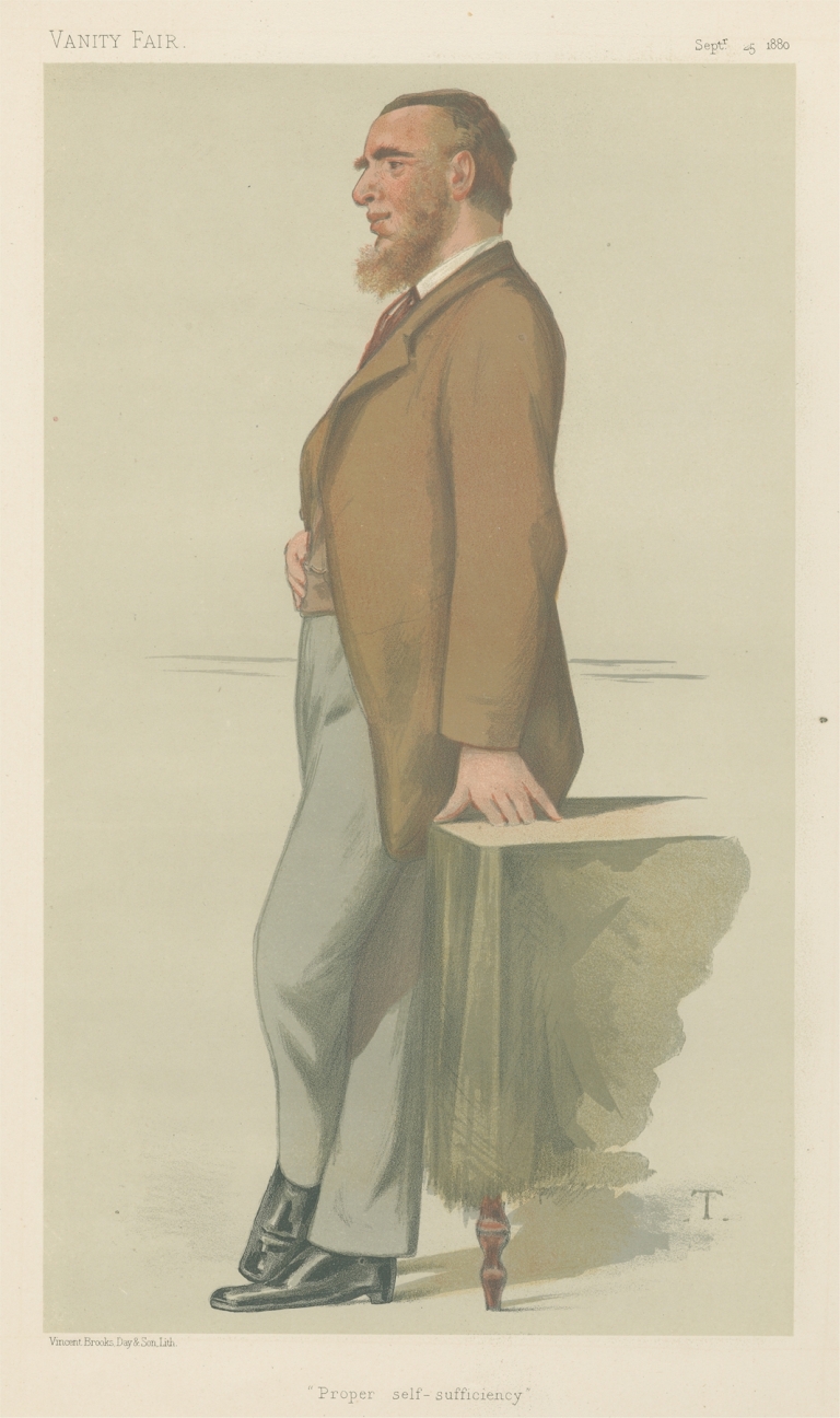 Polititians – Vanity Fair ‘Proper self-sufficiency’. Mr. Leonard Henry Courtney. September 25, 1880 by Théobald Chartran